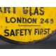 An AA circular yellow and black enamel road/village sign for Nazareth, made by Franco, older amateur - Image 4 of 5