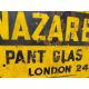 An AA circular yellow and black enamel road/village sign for Nazareth, made by Franco, older amateur - Image 3 of 5