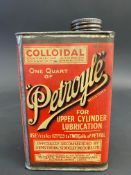 A Petroyle Upper Cylinder Lubricant quart can.