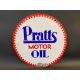 A Pratts Motor Oil circular double sided enamel sign, in good condition, 21" diameter. - Image 4 of 6