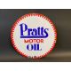 A Pratts Motor Oil circular double sided enamel sign, in good condition, 21" diameter. - Image 1 of 6