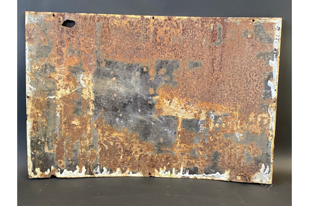 A Wakefield Castrol Motor Oil rectangular enamel sign, the scarcer green version, by Bruton of - Image 7 of 7