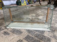 A Lyons Cakes glass counter top display cabinet, 30