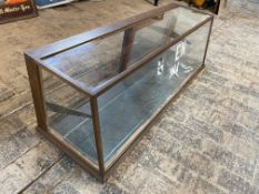 A counter top display cabinet with enamel letters to the front advertising Greens Ink, 46 1/2