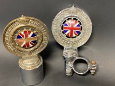 An RAC Associate member's badge with bar attachment, possibly for a motorcycle, good enamel union
