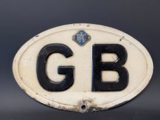 A large version RAC GB plate, 11 3/4 x 7 1/4