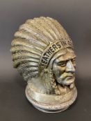 A Guy 'Feathers in our cap' mascot.