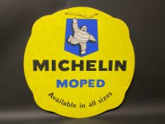 A Michelin Moped hardboard advertising sign, 20 3/4 x 21