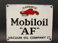 A Gargoyle Mobiloil 'AF' grade enamel sign in superb condition, 11 x 9