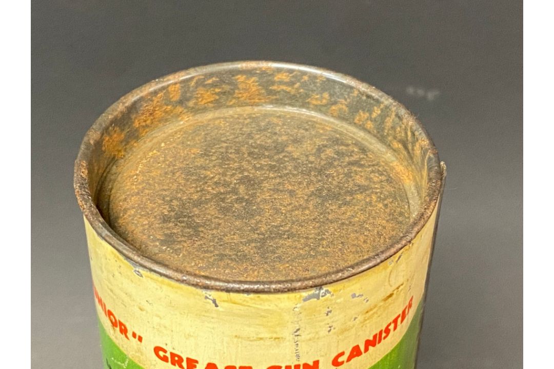 A Wakefield Castrolease 8oz cylindrical canister, the more unusual lighter green version. - Image 3 of 4