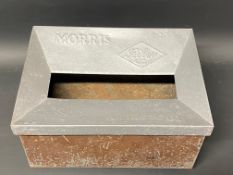 A garage showroom ashtray bearing advertising for MG, Wolseley, Riley and Morris, 12 1/2