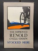A Renold Cycle Chain pictorial showcard, 11 3/4 x 17 1/2