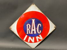 An RAC Inn lozenge shaped enamel sign of small size, 17 x 17