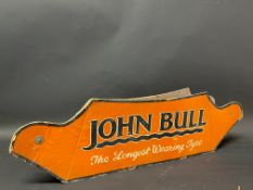 A John Bull 'The Longest wearing Tyre' cardboard advertising tyre holder, 24 x 7 1/2