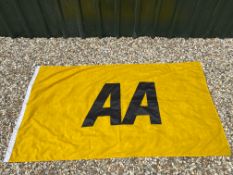A large AA flag, 83 1/2 x 43 1/2