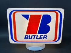 A Butler plastic petrol pump globe.