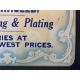 A small showcard advertising 'Cycles Cleaned & Overhauled', printed by G.I. Frankel, 12 x 9 1/2". - Image 3 of 5