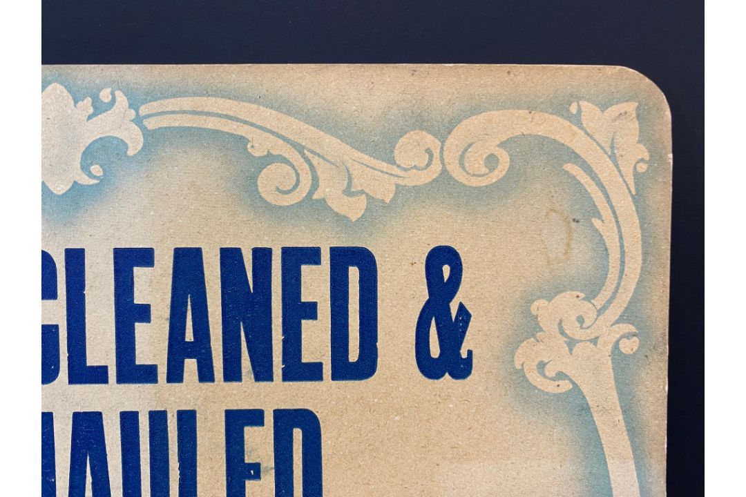 A small showcard advertising 'Cycles Cleaned & Overhauled', printed by G.I. Frankel, 12 x 9 1/2". - Image 2 of 5
