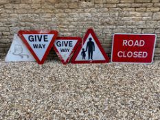 A selection of road signs.