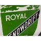 A Royal Snowdrift Oil circular oil cabinet enamel sign in excellent condition, 12" diameter. - Image 2 of 3