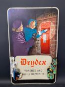 A Drydex Torches and Refill Batteries pictorial 3D showcard of good bright colour, 18 x 29