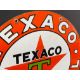 A Texaco Motor Oil circular double sided enamel sign in excellent condition, 20" diameter. - Image 2 of 8