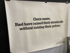 A Ford advertising poster, on thick card, printed by Print Process Ltd, 39 1/2 x 29 1/2