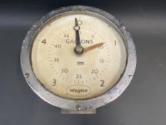 A Wayne petrol pump head dial.