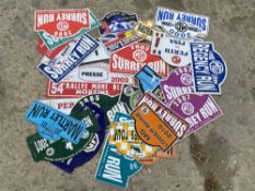 A large quantity of MG Club rally cards, various years.