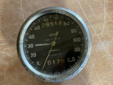 A Smiths 0-120mph chromometric speedometer.
