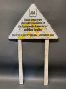 An AA triangular aluminium sign - Drive to Plant a Tree Day, November 1969, 15 x 10