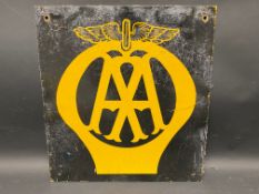 A small AA metal sign, 12 x 13