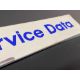 A Mobil Service Data tin pediment sign, 18 x 3". - Image 4 of 5