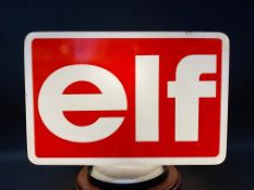 An Elf plastic petrol pump globe, damaged.