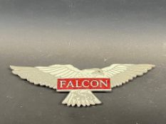 A Falcon enamel radiator badge.