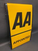 An AA Appointed illumated lightbox, 16 x 27