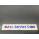 A Mobil Service Data tin pediment sign, 18 x 3". - Image 1 of 5
