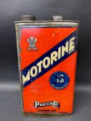 A Price's Motorine 'SS For Racing Cars' gallon can.