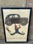 A framed and glazed Guinness for Strength advertisement, no. 19 in a series from the original