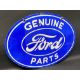A Ford Genuine Parts oval double sided enamel sign stamped: Property of Ford Motor Co., made in USA, - Image 4 of 4