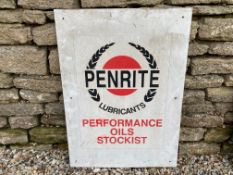A Penrite Lubricants plastic advertising sign, 24 x 33