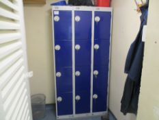 (3) 4 Door Lockers