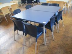 (2) Plastic Dining Tables and Chairs
