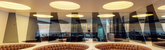 Approx 20 x Two Tone Abstract Wall Mirrors - Approx Size of Each Mirror 150 x 80 cms - CL701 -
