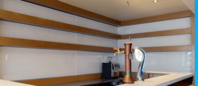 9 x Backbar Wall Mounted Light Boxes For Displaying Wines and Spirits - Approx Size: 450 cms x 160
