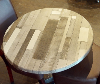 10 x Two Seater Restaurant Tables With Wood Panel Effect Tops and Chromes Bases - CL701 -