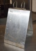 1 x Stainless Steel Document / Instructions Page Stand - A4 Size - CL675 - Ref: MMJ111 WH5 -