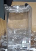 40 x Catalyst Clear Acrylic Retail Security Safer Cases With RF Tags and Hanging Tags - Brand New