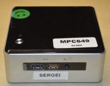 1 x Intel NUC Mini PC Featuring Intel i5 Processor, 8GB DDR3 Ram and 240GB M.2 SSD Hard Drive -