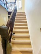 2 x Section Of Landing / Stair Carpet In A Neutral Beige Tone - NO VAT ON HAMMER